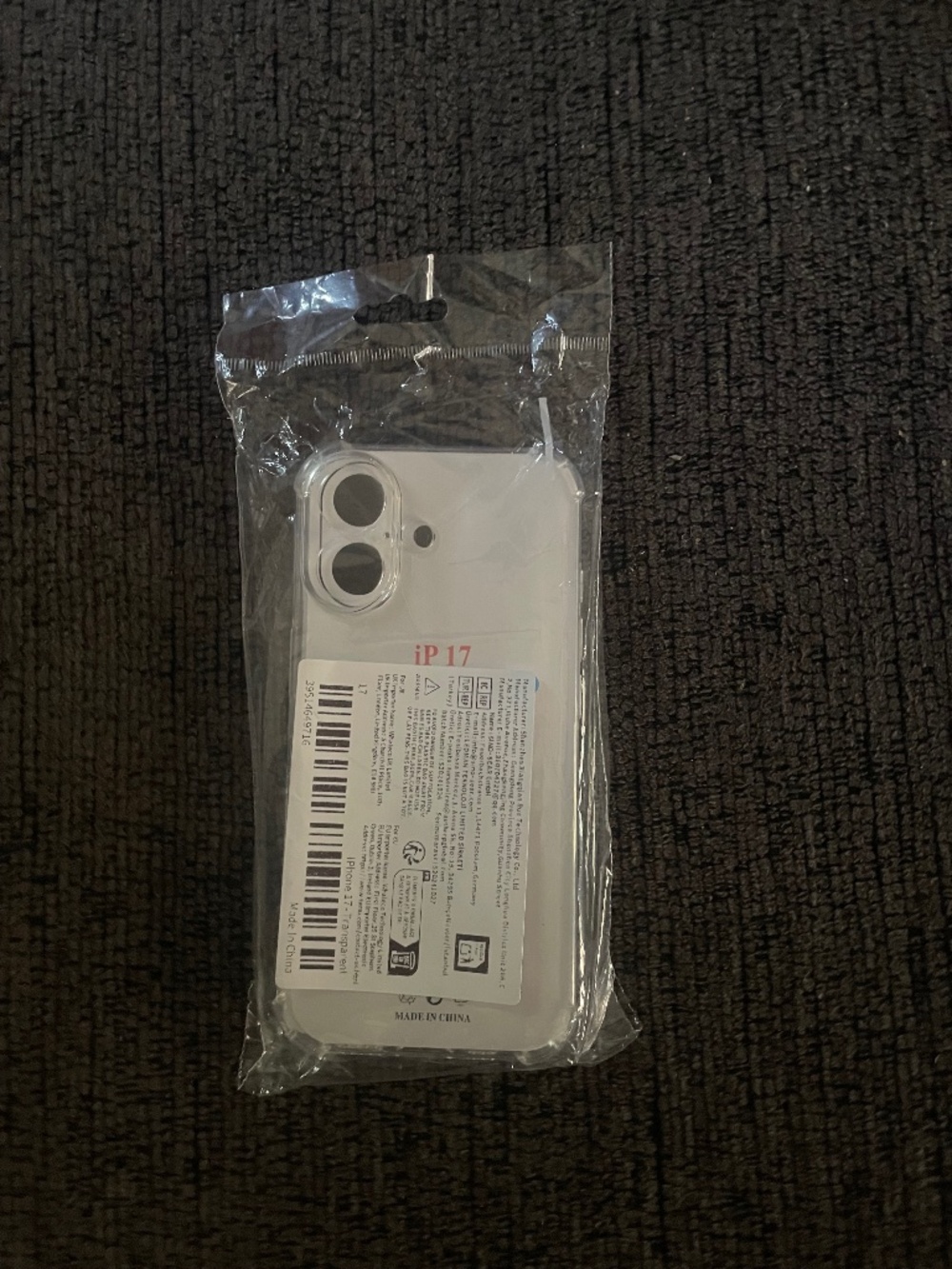iPhone 17 Clear Case - New Sealed Transparent Protective Cover